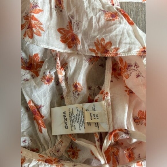 FREE PEOPLE  Amanda Ruffle Wrap Top - small - Picture 2 of 4